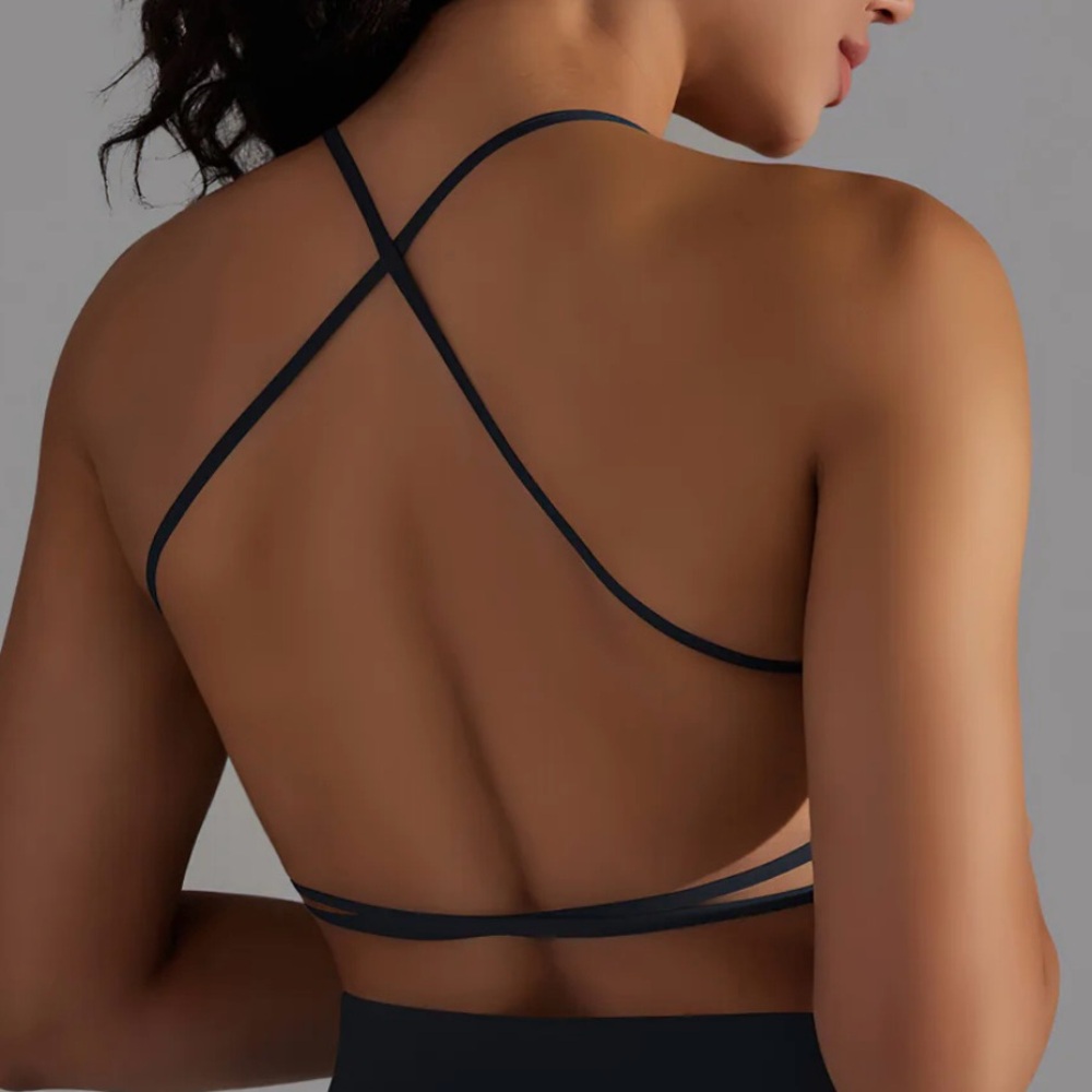 BNWT AMELIA SELENE SPORTS BRA, BLACK